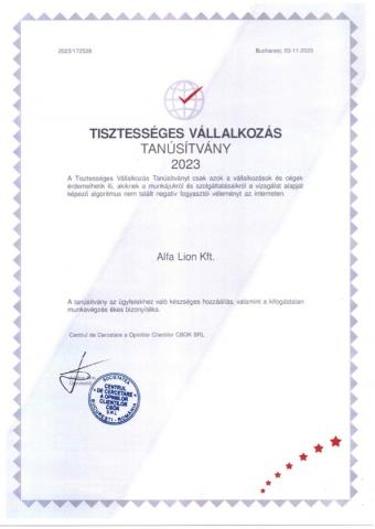 Tisztességes Vállalkozás